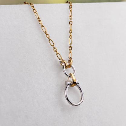 Aikon - Horse Bit Equestrian Earring Two Tone