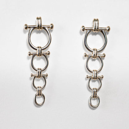 Bocara - Horse Bit Chain Link Equestrian Necklace in Silver