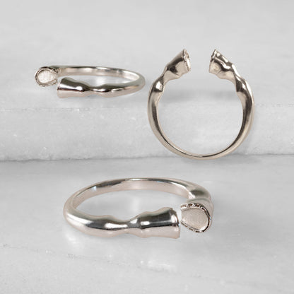 Cavallo - Horse Hooves Equestrian Ring in Silver