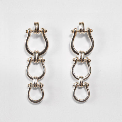 Chapelle - Horseshoe Link Equestrian Bracelet in Silver