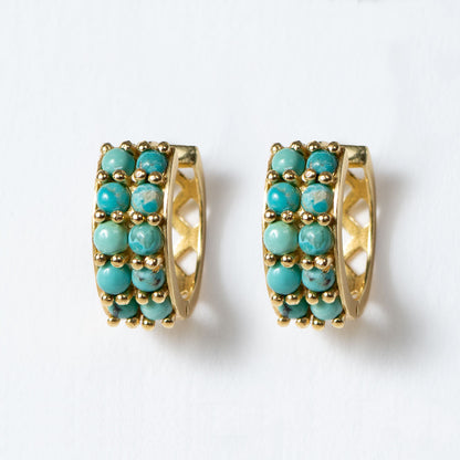 Prism - Linea Turquoise Equestrian Earring
