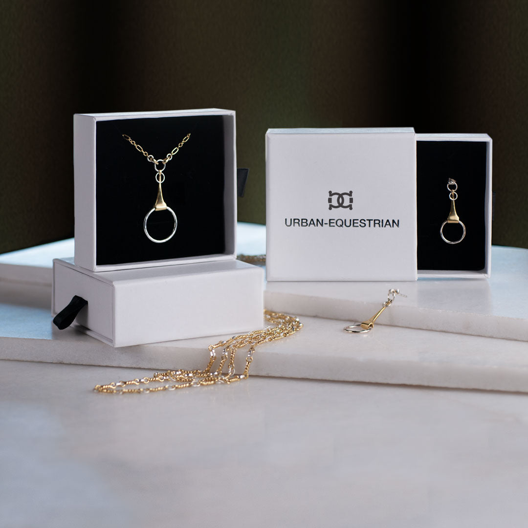 Camden - Two Tone Equestrian Horse Bit Necklace