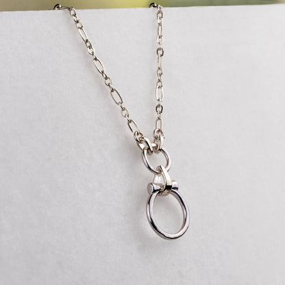Aikon - Equestrian Horse Bit Necklace in Silver