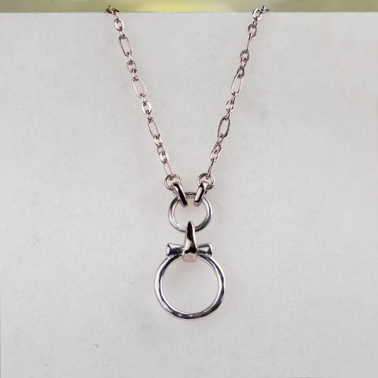 Aikon - Equestrian Horse Bit Necklace in Silver