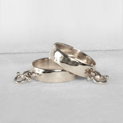 Ariston Horse Bit Equestrian Ring in Silver