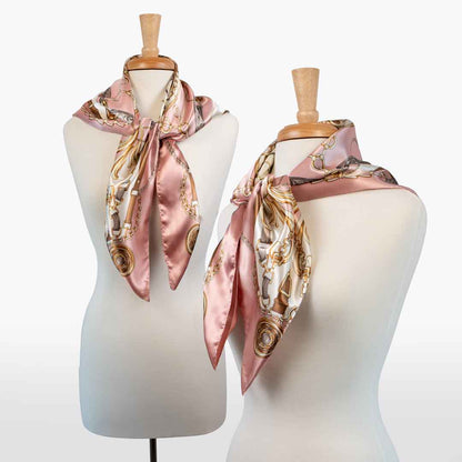 Aurélie- Stylized Equestrian Scarf in Primrose