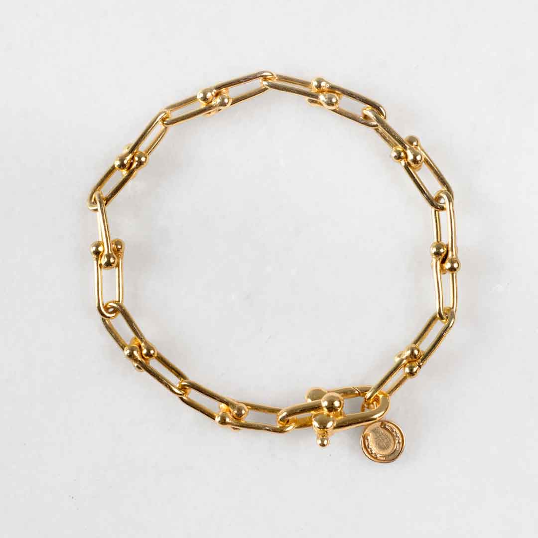 Bellamy - Horseshoe Link Earring in Gold