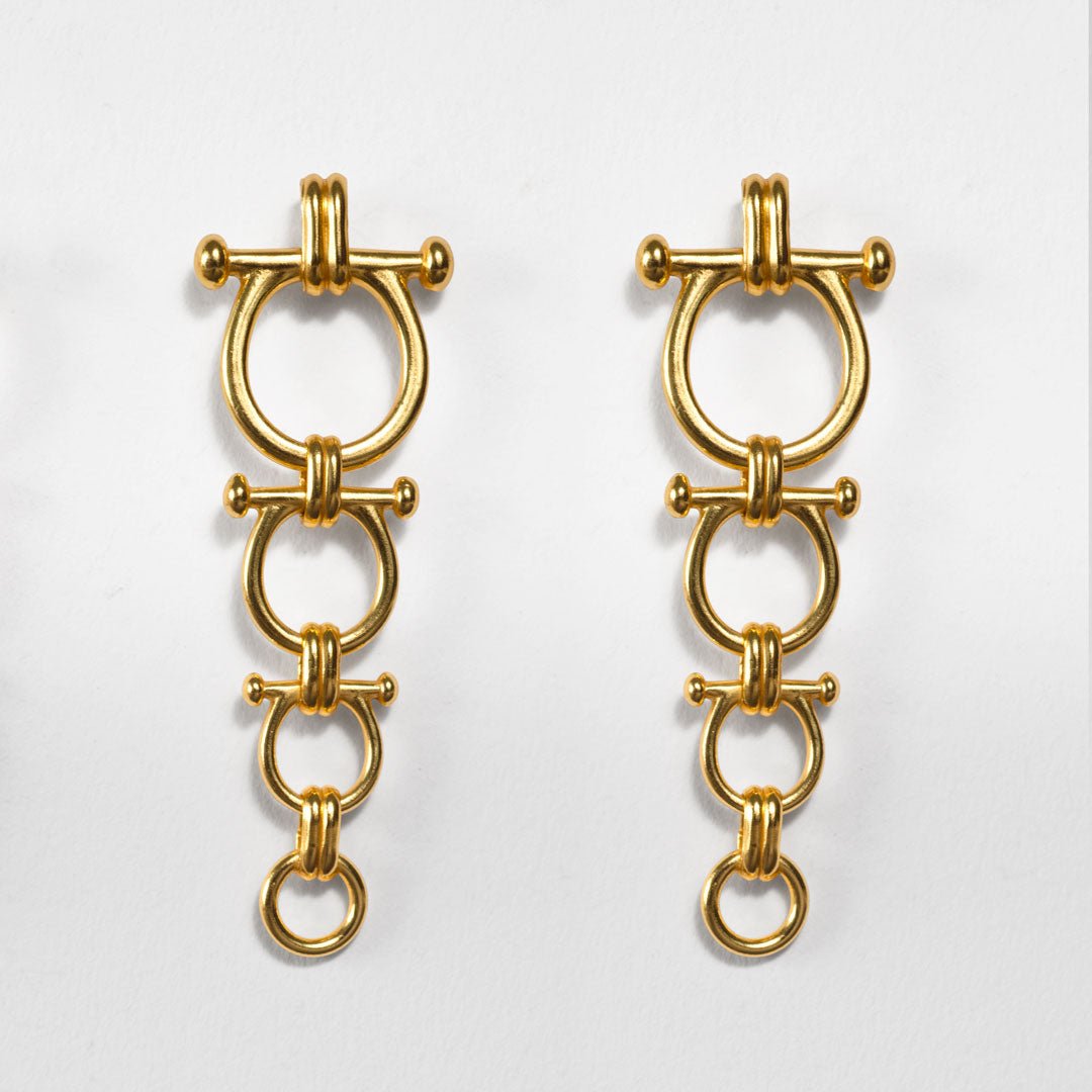 Bocara - Equestrian Horse Bit Choker Necklace in Gold