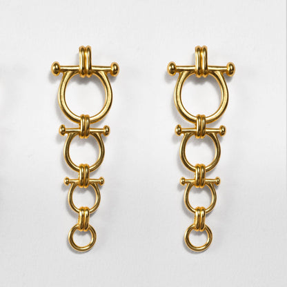 Bocara - Equestrian Horse Bit Choker Necklace in Gold
