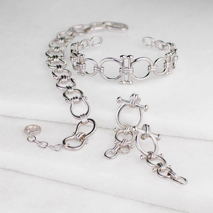Bocara - Horse Bit Equestrian Earring in Silver