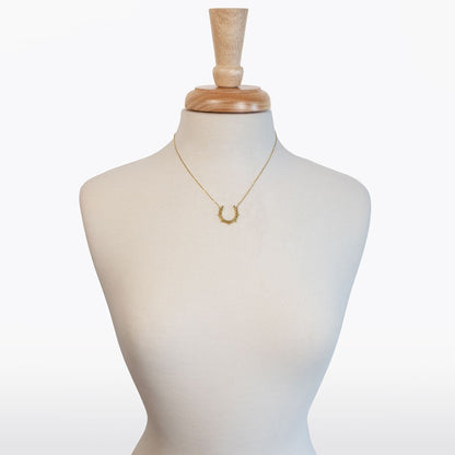 Canteen - Equestrian Horseshoe Necklace in Gold