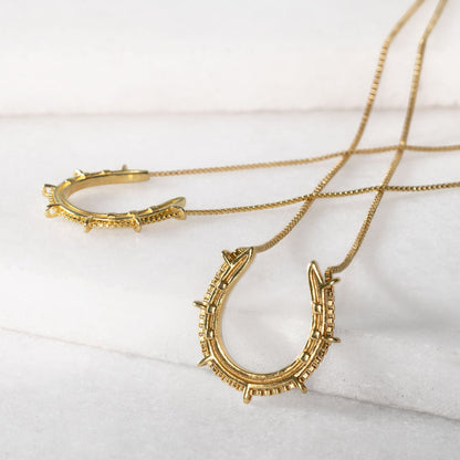 Canteen - Equestrian Horseshoe Necklace in Gold