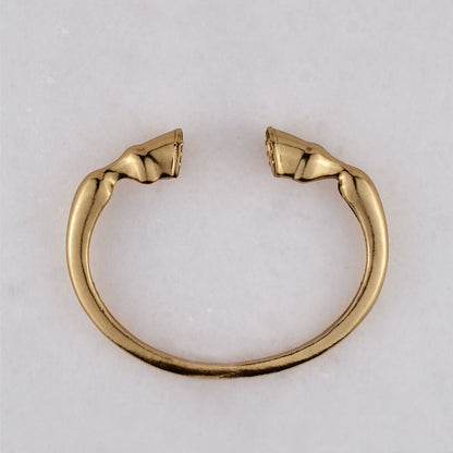 Cavallo -  Horse Hoof Equestrian Bracelet in Gold