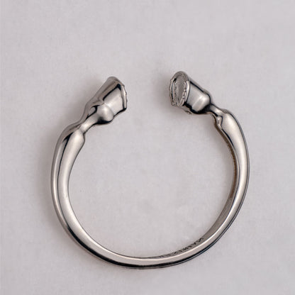 Cavallo -  Horse Hoof Equestrian Bracelet in Silver