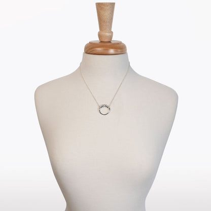 Cavallo - Moissanite Horse Hoof Necklace in Silver