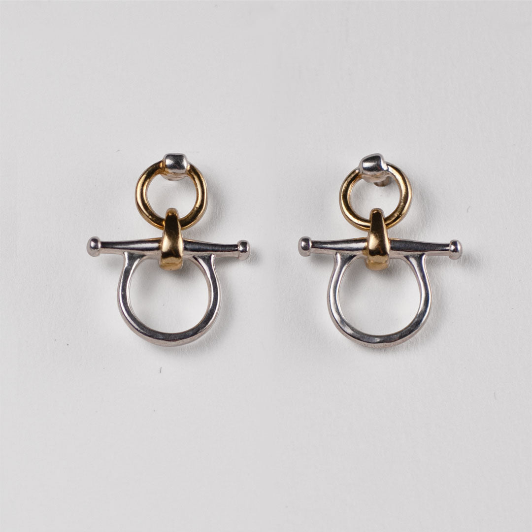 Chelsea - Two Tone Equestrian Horse Bit Necklace