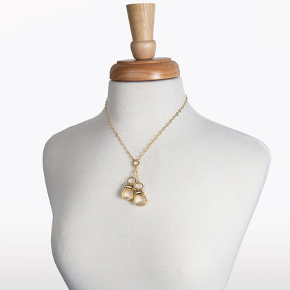Cheyenne - Double Western Stirrup Necklace in Gold