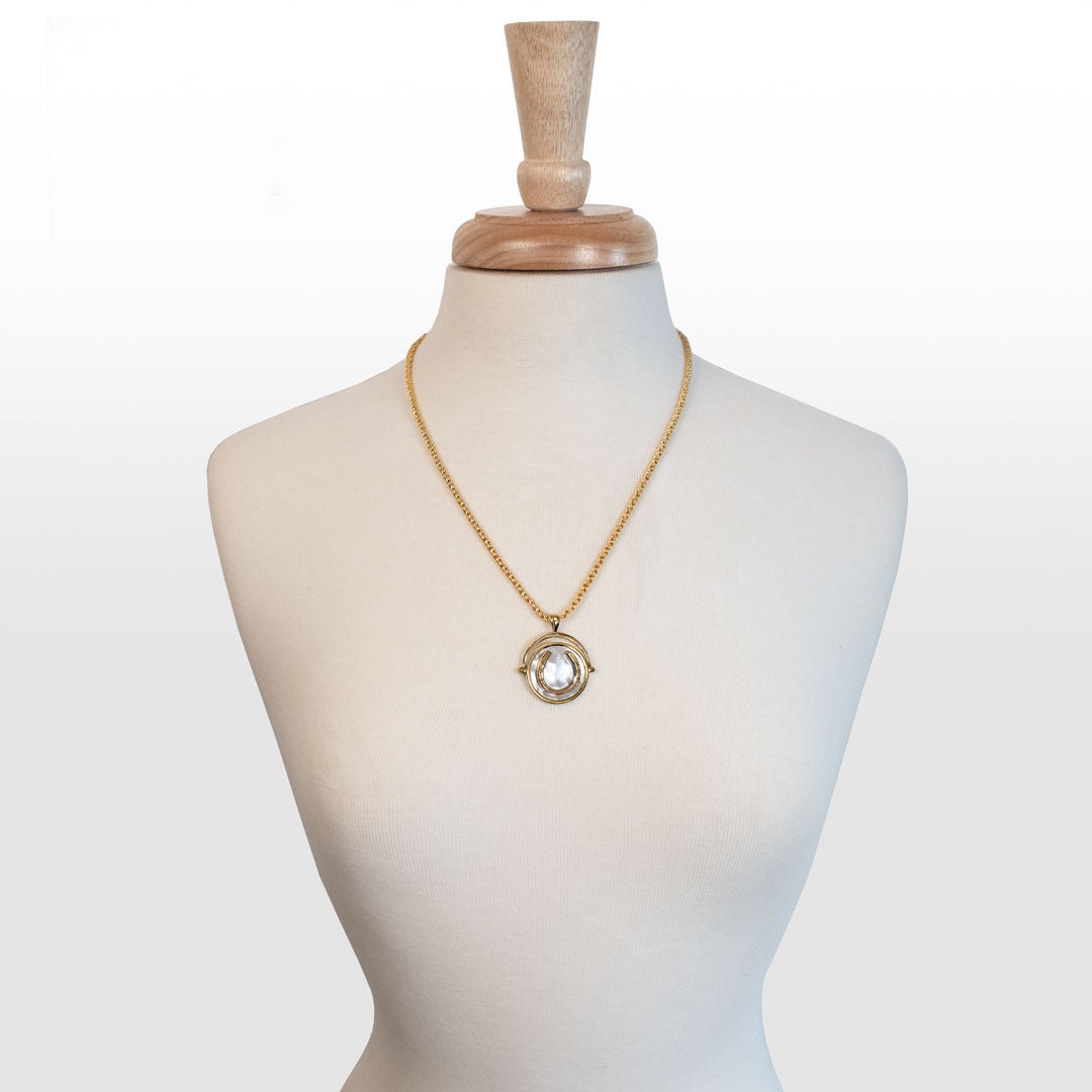 Cody - Two Tone Crown Coin Horseshoe Necklace