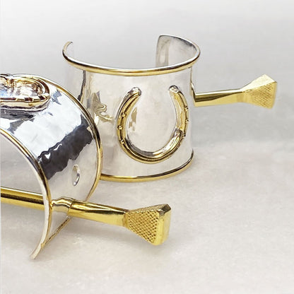 Cody - Horseshoe Ponytail Cuff in Two Tone