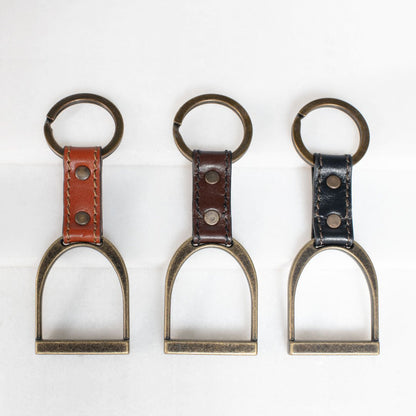 Conroy - Horse Stirrup Keychain in Cognac