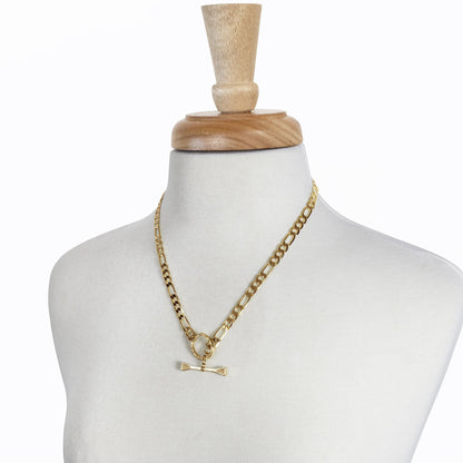Cortina - Cuban Chain Horseshoe Bracelet in Gold
