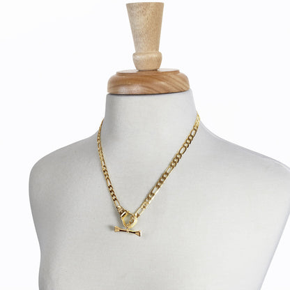 Cortina - Cuban Chain Western Necklace in Gold