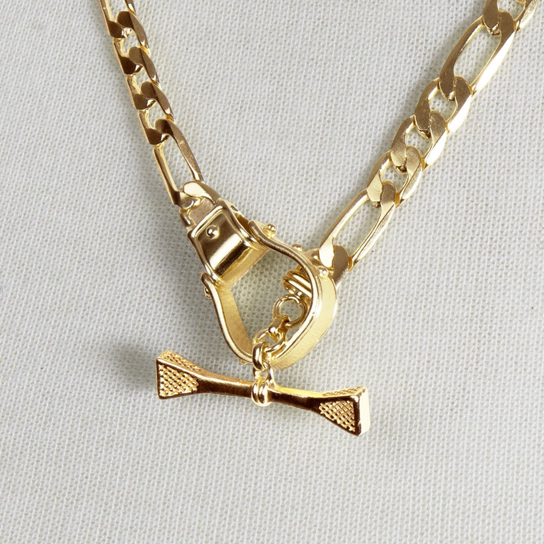 Cortina - Cuban Chain Western Necklace in Gold