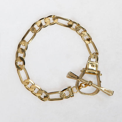 Cortina - Cuban Chain Western Necklace in Gold
