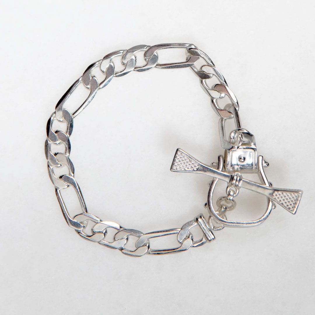 Cortina - Cuban Chain Western Necklace in Silver