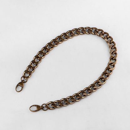 Chunky Curb Antique Brass Chain Strap