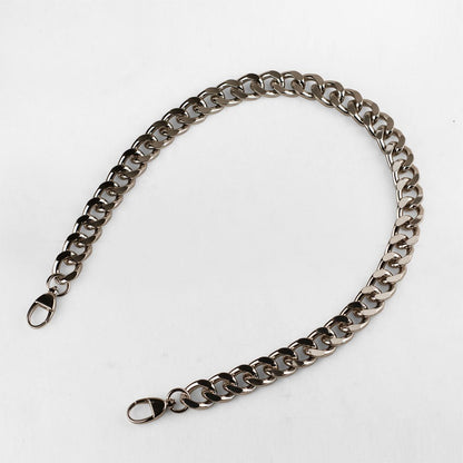 Chunky Curb Nickel Finish Chain Strap