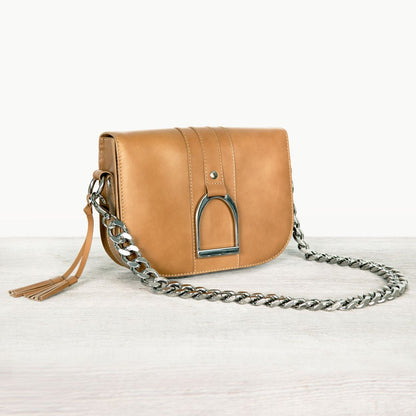 Chunky Curb Nickel Finish Chain Strap