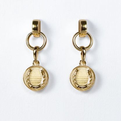 Dorado - Horseshoe Coin Earring in Gold