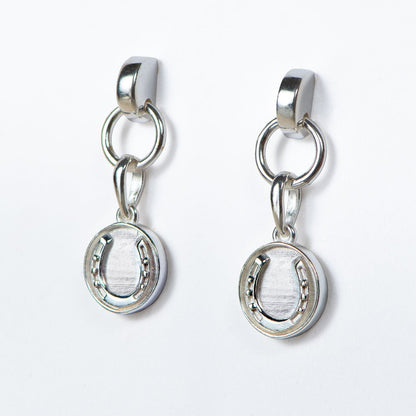 Dorado - Horseshoe Coin Earring in Silver