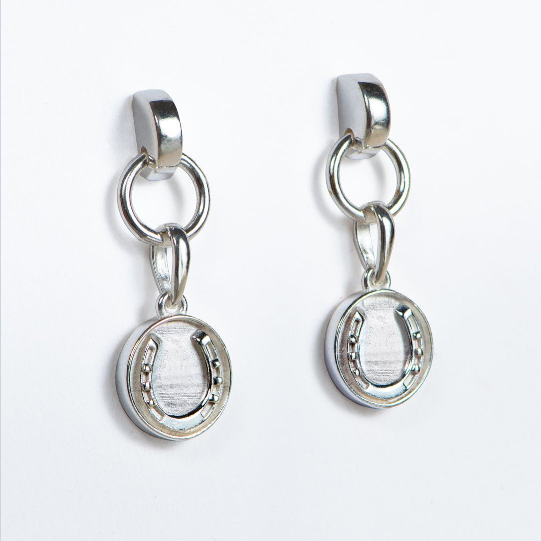 Dorado - Horseshoe Coin Earring in Silver