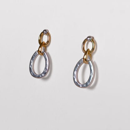 Equinox - Equestrian Horseshoe Earring Two Tone