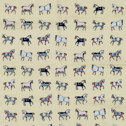 Hunt Club - Stylized Equestrian Scarf in Yellow and Sand