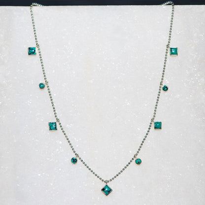 Keepsake - Turquoise Heart Necklace in Silver