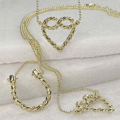Lariat - Rope Twist Petite Hair Pick in Silver