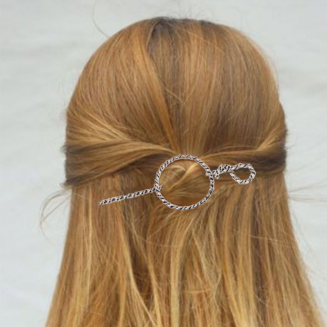 Lariat  - Triple Rope Twist Mane Tamer Hair Pin in Gold