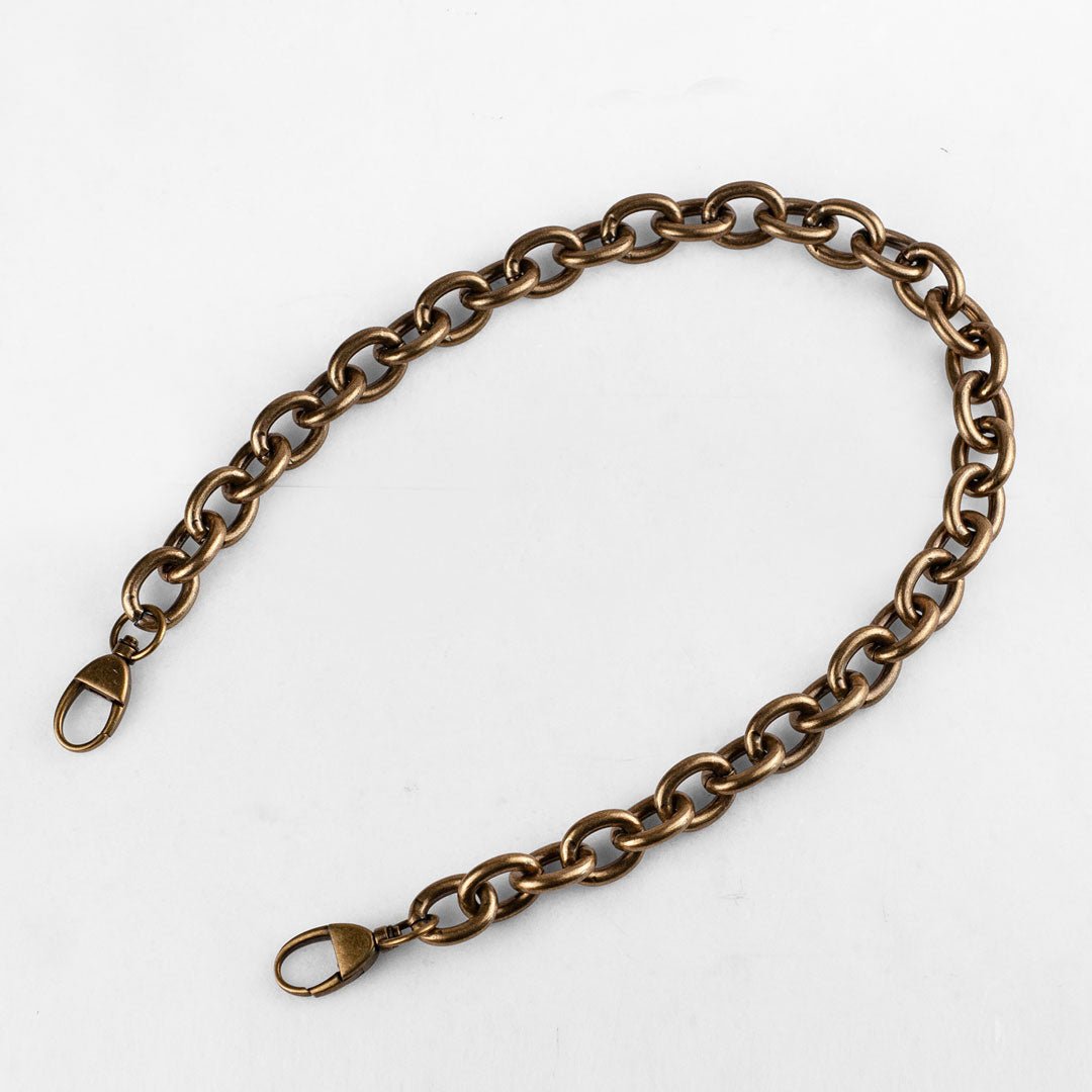 Chunky Loop Antique Brass Chain Strap