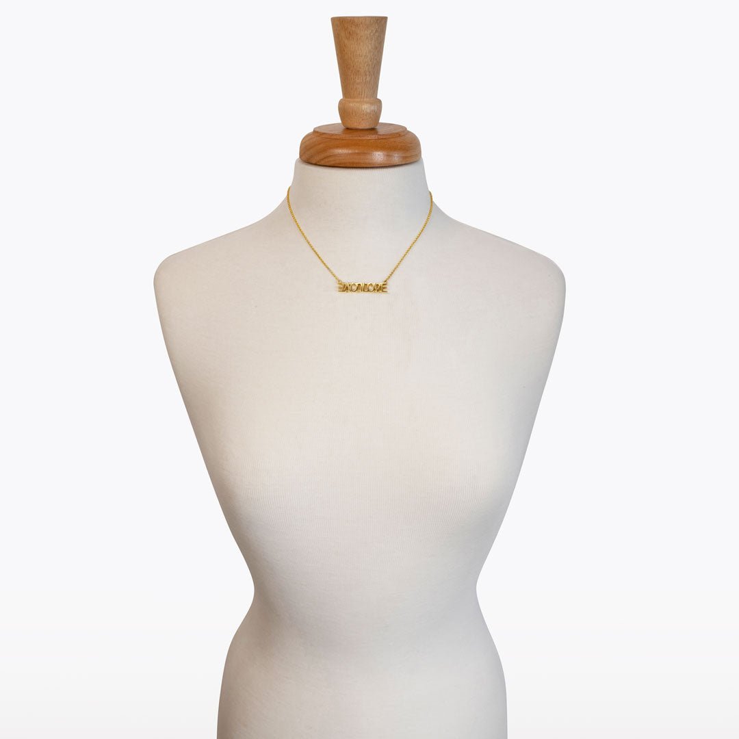 Love - Horseshoe Coin Pendant in Gold