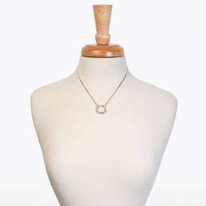Mesa - Western Horse Stirrup Necklace in Gold