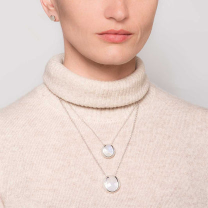 Moonstone Horseshoe Necklace