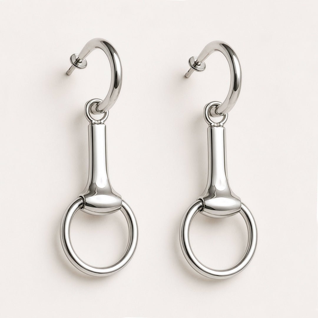 Odeza - Equestrian Horse Bit Earring in Sterling Silver