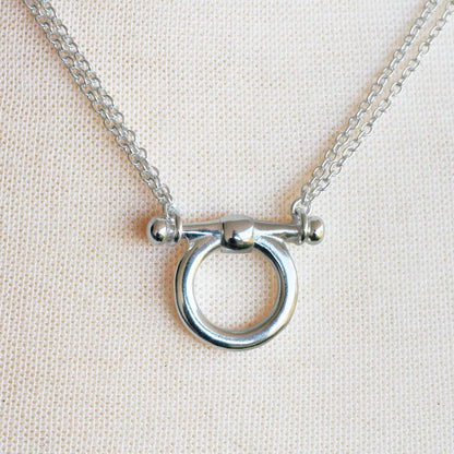 Orion - Equestrian Horse Bit Necklace in Silver