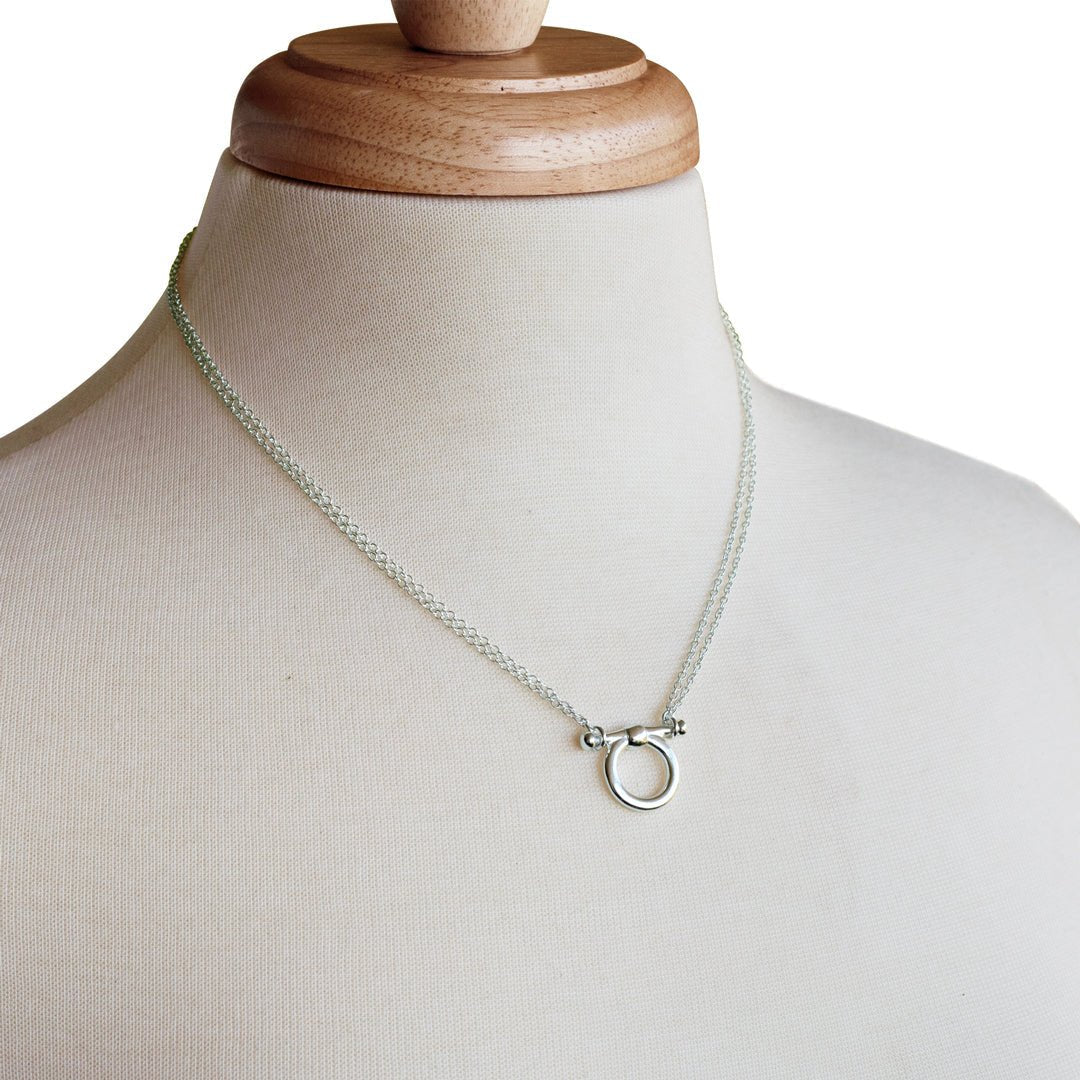 Orion - Equestrian Horse Bit Necklace in Silver