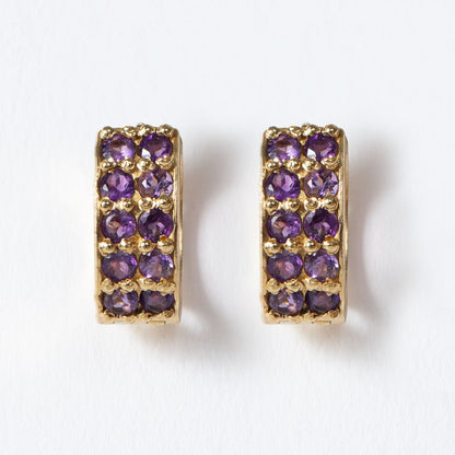 Prism - Amethyst Pave Horseshoe Earring