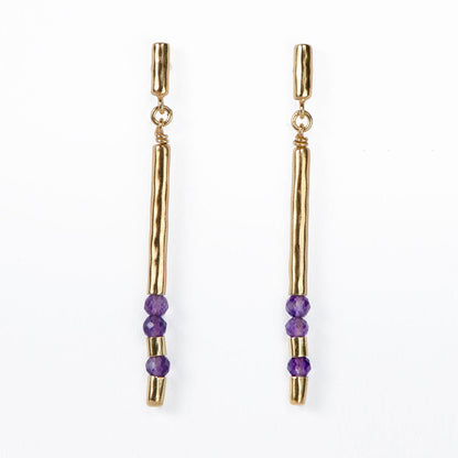 Prism - Amethyst Pave Horseshoe Earring