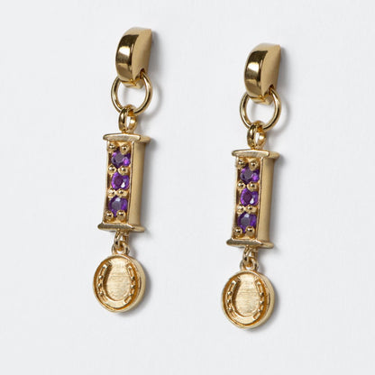 Prism - Linea Amethyst Equestrian Earring